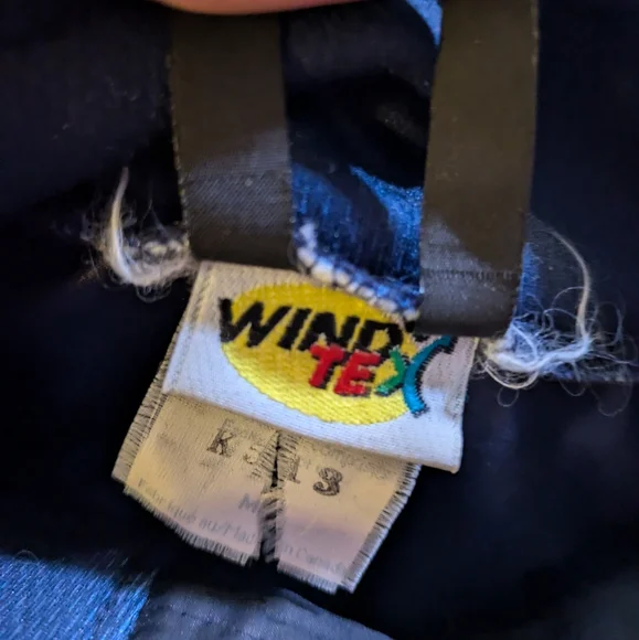 Vintage Windbreaker Blue and Gray Zip-Up Jacket - Picture 7 of 7